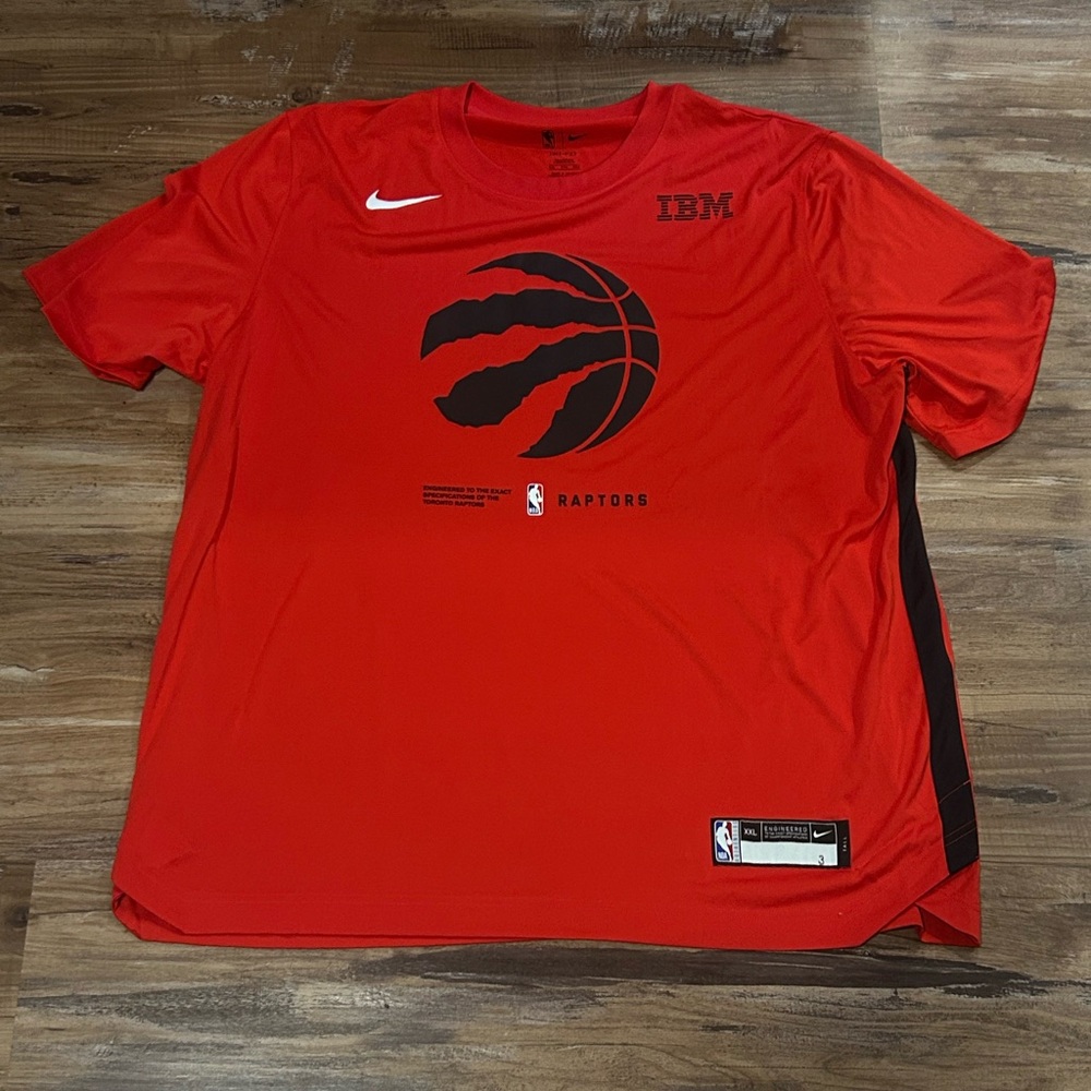 Nike Toronto Raptors OG Anunoby Worn Warm Up Shirt Size XXLT